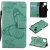Google Pixel 4A 5G Embossed Butterfly Wallet Magnetic Stand Case Green