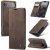 CaseMe iPhone Air Wallet Magnetic Suede Leather Case Coffee