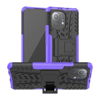 Xiaomi Mi 11 Hybrid Rugged PC + TPU Kickstand Case Purple