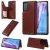 Samsung Galaxy Note 20 Luxury Cute Cats Magnetic Card Slots Stand Case Brown