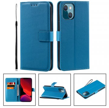 iPhone 13 Mini Wallet Kickstand Magnetic Case Sky Blue