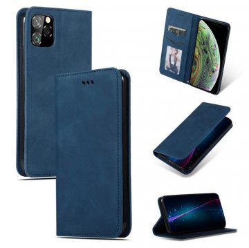 iPhone 11 Pro Max Magnetic Flip Wallet Stand Case Blue