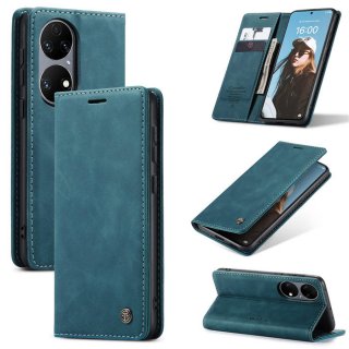 CaseMe Huawei P50 Wallet Kickstand Magnetic Flip Case Blue