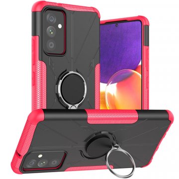 Samsung Galaxy A82 5G Hybrid Rugged Ring Kickstand Case Rose