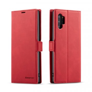 Forwenw Samsung Galaxy Note 10 Plus Wallet Kickstand Magnetic Case Red