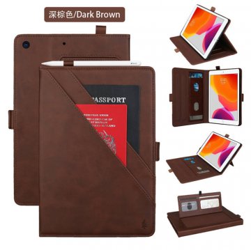 iPad 10.2 inch 2019 Tablet Wallet Leather Stand Case Cover Coffee