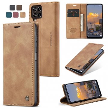 CaseMe Samsung Galaxy M53 Wallet Magnetic Case Brown