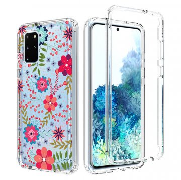 Samsung Galaxy S20 Plus Clear Bumper TPU Floral Prints Case