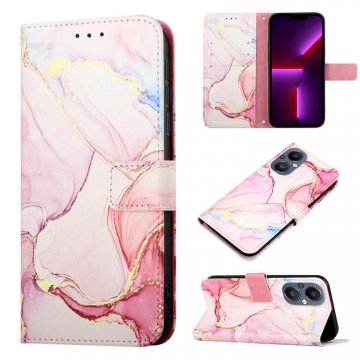 Marble Pattern OnePlus Nord N20 5G Wallet Stand Case Rose Gold