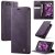 CaseMe iPhone 7/8/SE 2020/SE 2022 Magnetic Wallet Case with RFID Blocking Purple