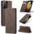 CaseMe Samsung Galaxy S21 Ultra Wallet Kickstand Magnetic Case Coffee