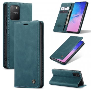 CaseMe Samsung Galaxy A91/S10 Lite Wallet Kickstand Case Blue