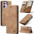 CaseMe OPPO Reno13 Pro Wallet Magnetic Suede Leather Case Brown