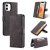 AZNS iPhone 12 Mini Vintage Wallet Magnetic Kickstand Case Coffee