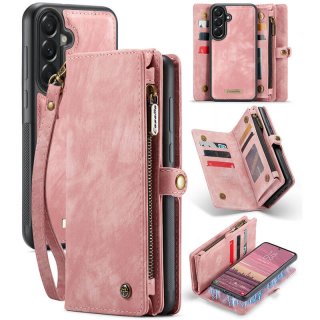CaseMe Samsung Galaxy A37 2-in-1 Magnetic Wallet Case with Wrist Strap Pink