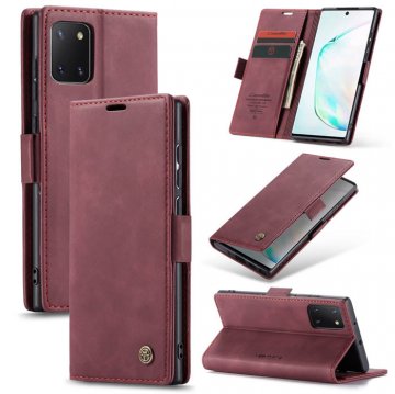 CaseMe Samsung Galaxy A81/Note 10 Lite Wallet Magnetic Case Red