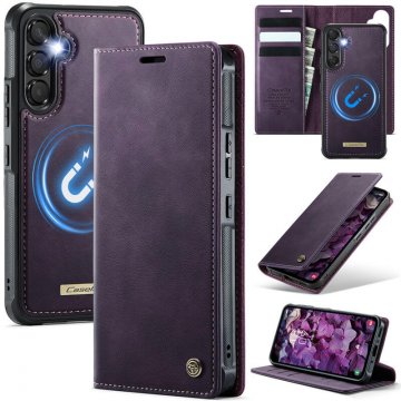 CaseMe Samsung Galaxy A54 5G 2-in-1 Magnetic Wallet Case with RFID Blocking Purple