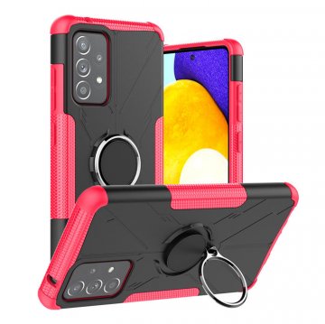 Samsung Galaxy A52 Hybrid Rugged Ring Kickstand Case Rose