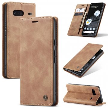CaseMe Google Pixel 7 Wallet Kickstand Magnetic Case Brown