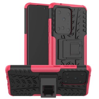 Samsung Galaxy S20 Ultra Hybrid Rugged PC + TPU Kickstand Case Rose