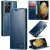 CaseMe Samsung Galaxy S21 Ultra Wallet Kickstand Magnetic Case Blue