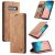 CaseMe Samsung Galaxy S10 Wallet Kickstand Flip Case Brown