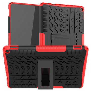 Amazon Fire HD 10/Fire HD 10 Plus 2021 Hybrid Rugged Stand Case Red