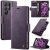 CaseMe Samsung Galaxy S25 Ultra Magnetic Wallet Case with RFID Blocking Purple