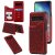 Samsung Galaxy S10 Embossed Wallet Magnetic Stand Case Red