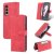 AZNS Samsung Galaxy Z Fold3 5G Wallet Magnetic Kickstand Case Red