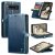 CaseMe Google Pixel Fold Wallet Magnetic Luxury Leather Case Blue
