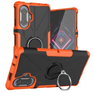 Xiaomi Redmi K40 Gaming Hybrid Rugged Ring Kickstand Case Orange