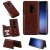 Samsung Galaxy S9 Plus Bee and Cat Card Slots Stand Cover Brown