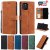 iPhone 12 Pro Max Wallet RFID Blocking Kickstand Case Brown