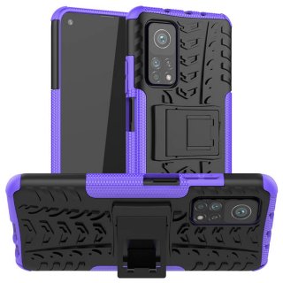 Xiaomi Mi 10T/10T Pro Hybrid Rugged PC + TPU Kickstand Case Purple