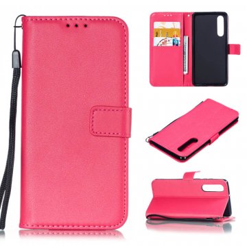 Huawei P30 Wallet Kickstand Magnetic PU Leather Case Rose