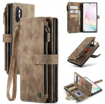 CaseMe Samsung Galaxy Note 10 Plus Wallet Kickstand Case Coffee