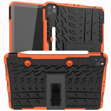 iPad Pro 11 inch 2021 Anti-Slip Hybrid Kickstand Case Orange