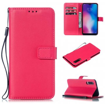 Xiaomi Mi 9 Wallet Kickstand Magnetic PU Leather Case Rose