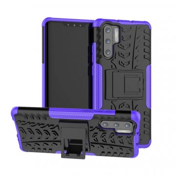 Huawei P30 Pro Hybrid Rugged PC + TPU Kickstand Case Purple