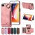 For iPhone 7 Plus/8 Plus Card Holder Ring Kickstand Case Pink