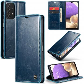 CaseMe Samsung Galaxy A32 5G Wallet Kickstand Magnetic Case Blue