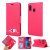 Samsung Galaxy A20 Cat Pattern Wallet Magnetic Stand Case Red