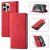 LC.IMEEKE Wallet Magnetic Stand Leather Phone Case Red