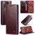CaseMe Xiaomi 13 Wallet Magnetic Luxury Leather Case Red