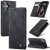 CaseMe iPhone 17 Wallet Magnetic Suede Leather Case Black