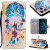 iPhone 12 Pro Max Blue Dream Catcher Painted Wallet Magnetic Kickstand Case