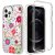 iPhone 12 Pro Max Clear Bumper TPU Floral Prints Case