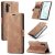 CaseMe Samsung Galaxy Note 10 Wallet Magnetic Stand Case Brown