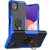 Samsung Galaxy A22 5G Hybrid Rugged Ring Kickstand Case Blue